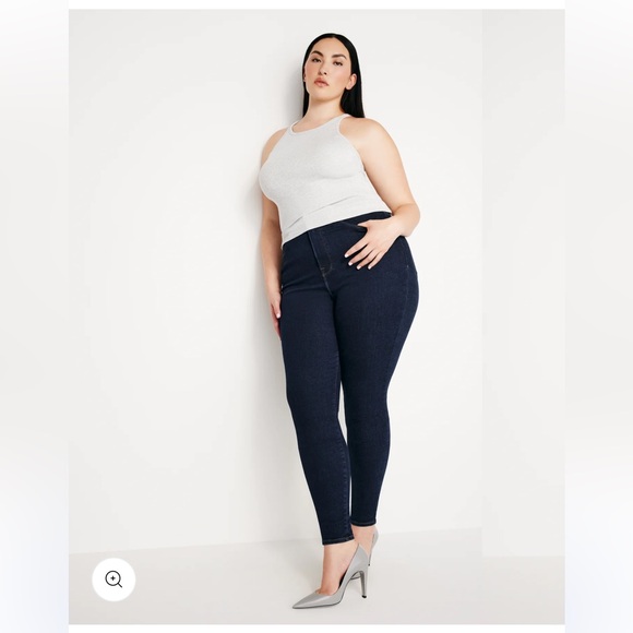 Good American Denim - Good American NWT Always fits good legs skinny plus size 28 high rise flat tummy